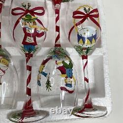 Crystal Twelve Days Of Christmas Water Goblets Set Of 12 In Original Box New
