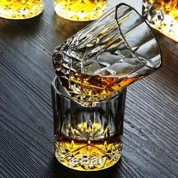 Crystal Wine Sets Creative Whiskey Cup Decanter Wine Bottle Glass 7pcs Each Set