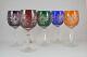 Crystal glass Wine glasses set of 6 from Poland Hand Made HANDMADE mix color