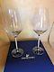 Crystalline Red White Wine Glasses Swarovski Set Of 2 Glasses #1095948