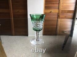 DORFLINGER RENAISSANCE Emerald Green Wine Glasses ABP Set of 9