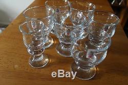 Danish Holmegaard White Wine Glasses set of six