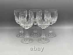 Daum France Chinon Crystal Wine Glasses Set of 5