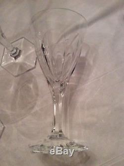 EXCELLENT CONDITION Set of 5 Moser Adela Melikoff White Wine Glasses