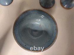 Ed Schrock Down To Earth Earthenware Goblets Set Of 4 EUC