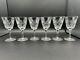 Exceptional Set of 6 WATERFORD CRYSTAL Ashling (Cut) Claret Wine Glasses Mint