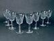 Exquisite Vintage Set of 8 Ireland Waterford Crystal Alana White Wine Glass