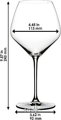 Extreme Pinot Noir Wine Glasses, Set of 4, Clear, 27.16 Ounces