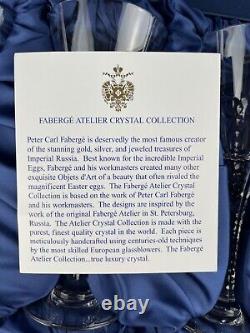 FABERGE ATELIER CRYSTAL GLASS SET of 4 (Never Used)