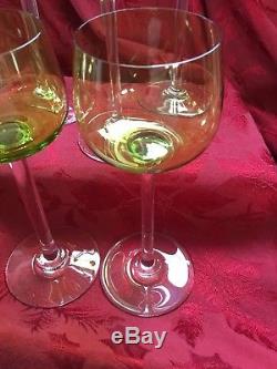 FLAWLESS Exquisite BACCARAT Crystal BAC66 HOCK CHARTREUSE Set 5 WINE Glasses