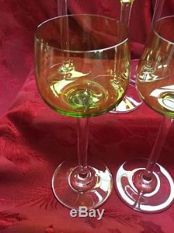 FLAWLESS Exquisite BACCARAT Crystal BAC66 HOCK CHARTREUSE Set 5 WINE Glasses