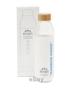 FULL SET Evian By Virgil Abloh X Soma Refillable Glass Water Bottle Off White