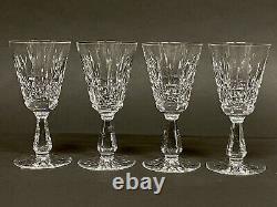 Fabulous Set of 4 Vintage Waterford Crystal kylemore Claret Wine/Cordial Glasses