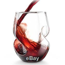 Final Touch BONUS WINE SET Conundrum DECANTER Red & White Stemless GLASSES Gift
