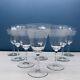 Fostoria CLOVERLEAF Etched Optic 6.5 Wine Glasses Goblets Set of 8 Bell Shape