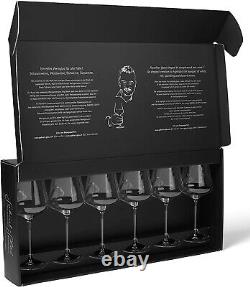 Gabriel-Glas, Austrian Lead-Free Crystal Wine Glasses, Standart Edition, Gift Bo