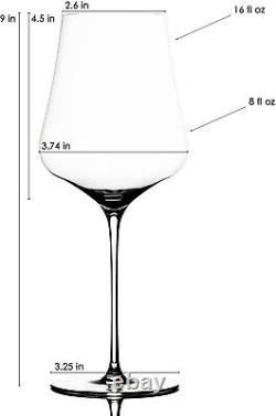 Gabriel-Glas, Austrian Lead-Free Crystal Wine Glasses, Standart Edition, Gift Bo