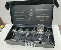 Gabriel Glas Set of 6 Mouth-Blown Austrian Crystal Wine Glass Gold Edition