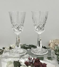 Galaway Crystal Clifden Red Wine Glasses Cut Blown Glass Viintage set of 7