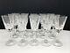 Galway Irish Crystal Clifden Hand Blown Set of 15 Small Wine Glasses 6 3/8 Tall