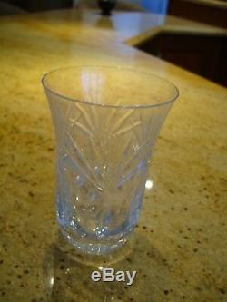 German Cut crystal Set of 8 Wine glasses & 8 matching water glasses Mint