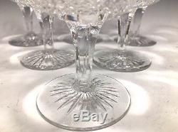 Gorgeous Set of 6 Edinburgh Crystal Thistle Etched Wine Goblets 5 1/8H