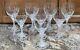 HTF Villeroy And Boch Crystal TULIPE Frosted Flower Stem Wine Glasses Set Of 8
