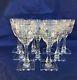 Hawkes WOODMERE 7240 Cut Crystal Claret Wine Glasses NY Signed Set of 9