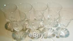 Heisey Glass Orchid 3 Ounce Wine Glasses Set of 8
