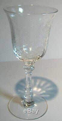 Heisey Glass Orchid 3 Ounce Wine Glasses Set of 8