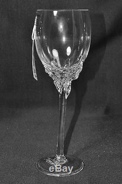 ION TAMAIAN Art Glass Wine Glasses Clear Set/4 Signed Romania New