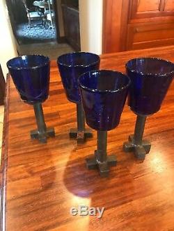 Jan barboglio Wine Glass Set Of 4/blue
