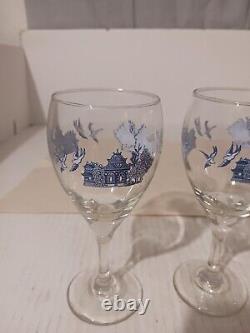 Johnson Brothers Willow Blue Tumbler Wine & Drinking Glass Set