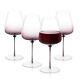 JoyJolt Black Swan Red Wine Glasses, Set of Four 26.8 Oz