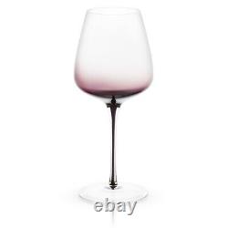 JoyJolt Black Swan White Wine Glasses, 17.8 Oz Set of 2