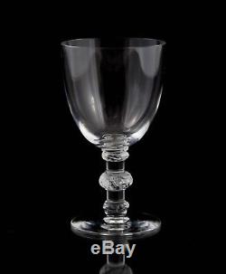 Lalique Saint Hubert Crystal Port Wine Goblet Glasses, Set of (5), Multiple Sets