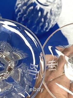Lauren Ralph Lauren Aston Fine Crystal Wine Goblets Glasses Set of 4