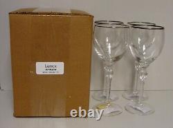 Lenox Madison Wine Glasses SET OF FOUR More Items Available MINT IN BOX