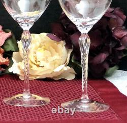 Lenox Monroe WINE glasses Gold Trimmed Blown Glass Discontinued- Set of 4