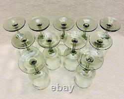 Lenox USA Green Mist Wine Glasses 6 1/4 Set of 11 Sage Green Expression Line