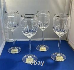 Lenox VINTAGE JEWEL PLATINUM Wine Glass 10 Oz. 6080642 set of 4