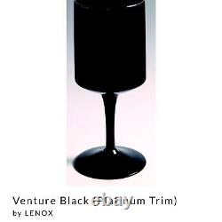Lenox Venture Black wine glasses, MINT set of 12