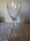 Lenox Windswept Wine Glasses Cut Crystal Frosted Swirl 7 7/8 set of 6 Mint