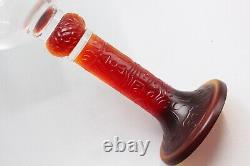 Liuli Gongfang for TMSK Pate De Verre 10.25 Red Wine Glasses Goblets Set of 2