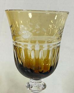 Long Stem Wine / Hock Wine Glass Set Of 8 Czech