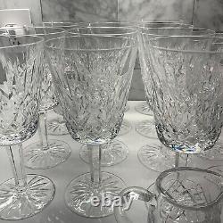 Lot of 26 WATERFORD Lismore Crystal Glasses set 12 each wine water IRELAND
