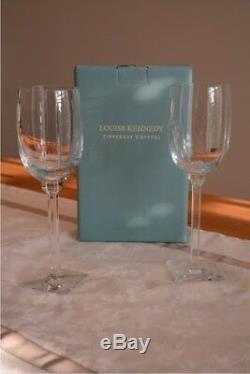 Louise Kennedy Earth star Crystal wine glasses 4 sets of 2 (8 in total)