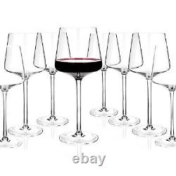 Luxbe Crystal Wine Glasses 20.5-ounce, Set of 8 NIB