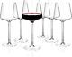 Luxbe Crystal Wine Glasses Set 6, Red White Wine Large Glasses 100% Lead-Fre