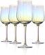 Luxury Wine Glasses set of 4, Tulip-shaped Colorful Wine Glass, Crystal Clear